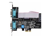 Startech 2-Port Serial PCIe Card, Dual-Port PCI Express to RS232/RS422/RS485 (DB9) Serial Card, Low-Profile Brackets Incl., 1