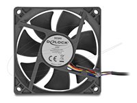 DeLOCK Fan 1-pack Sort 80 mm
