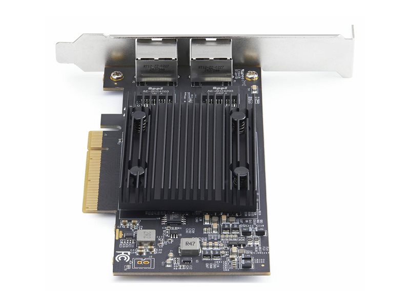 StarTech.com - adaptateur rseau - PCIe 3.0 x8 - Gigabit Ethernet / 10 Gb Ethernet x 2 - Conformit TAA