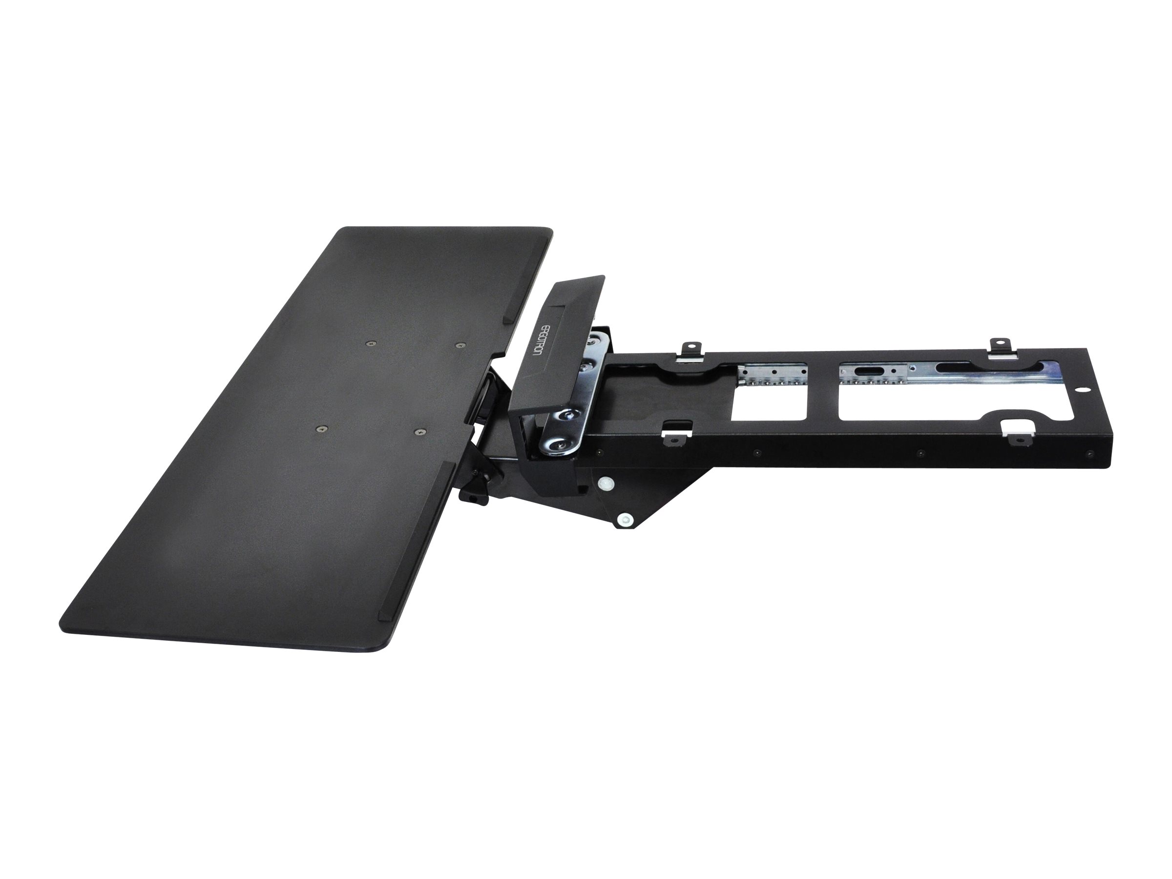 Ergotron Neo-Flex keyboard/mouse arm mount Product shot with extra item(s) Right-angle 1