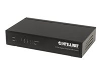 Intellinet      , 4 x PSE Ports, IEEE 802.3at/af Power over  ( / ) Compliant, 60 W, Desktop (Euro 2-pin plug) Switch 5-porte Gigabit  PoE+