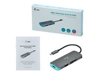 i-Tec USB-C Metal Nano Dock 4K HDMI + Power Delivery - docking station - USB-C 3.1 - HDMI
