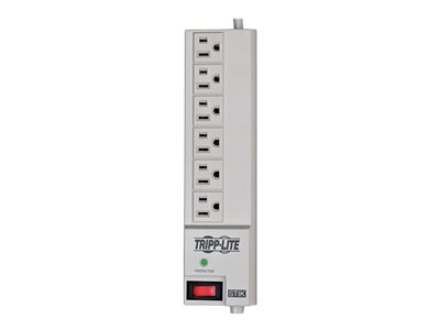 Tripp Lite Surge Protector Power Strip 120V RT Angle 6 Outlet 6' Cord 540 Joule