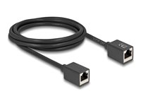 DeLOCK CAT 6a S/FTP 2m Netværkskabel Sort