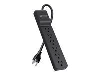 Belkin 6-Oultet Surge Protector w/ Off Switch - 4ft Cord - 600J - ST ...