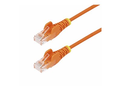 StarTech.com 50cm Orange Slim CAT6 Ethernet Cable, Snagless, 28AWG, LSZH
