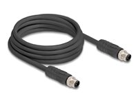 DeLOCK Ikke afskærmet 3m Netværkskabel Sort