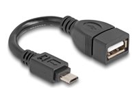 DeLOCK USB-kabel 11cm Sort