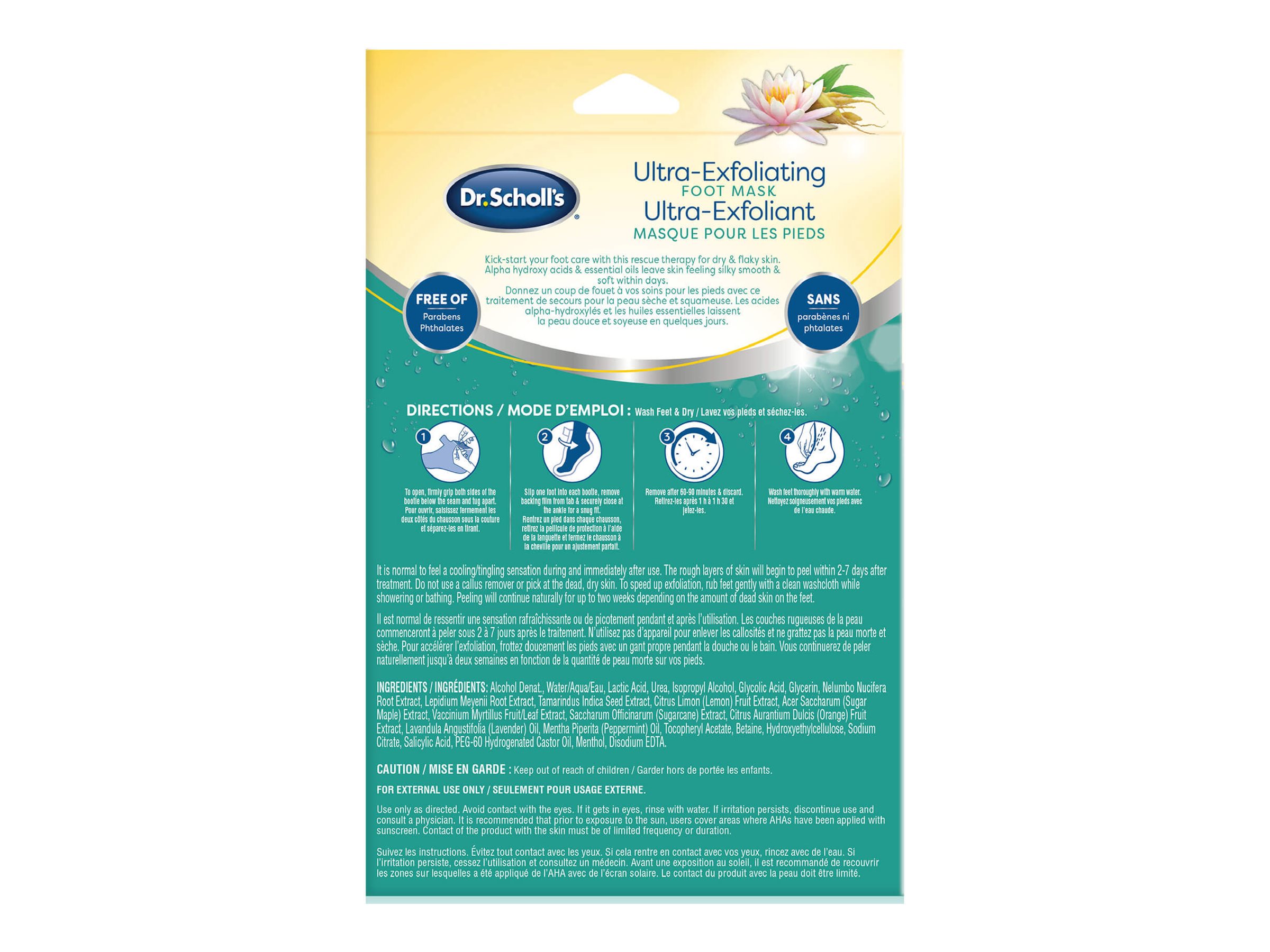 Scholl's Ultra Exfoliating Foot Mask pairs