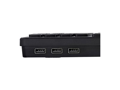 TNB HUB Wired Keyboard Built-In 3X Usb-A