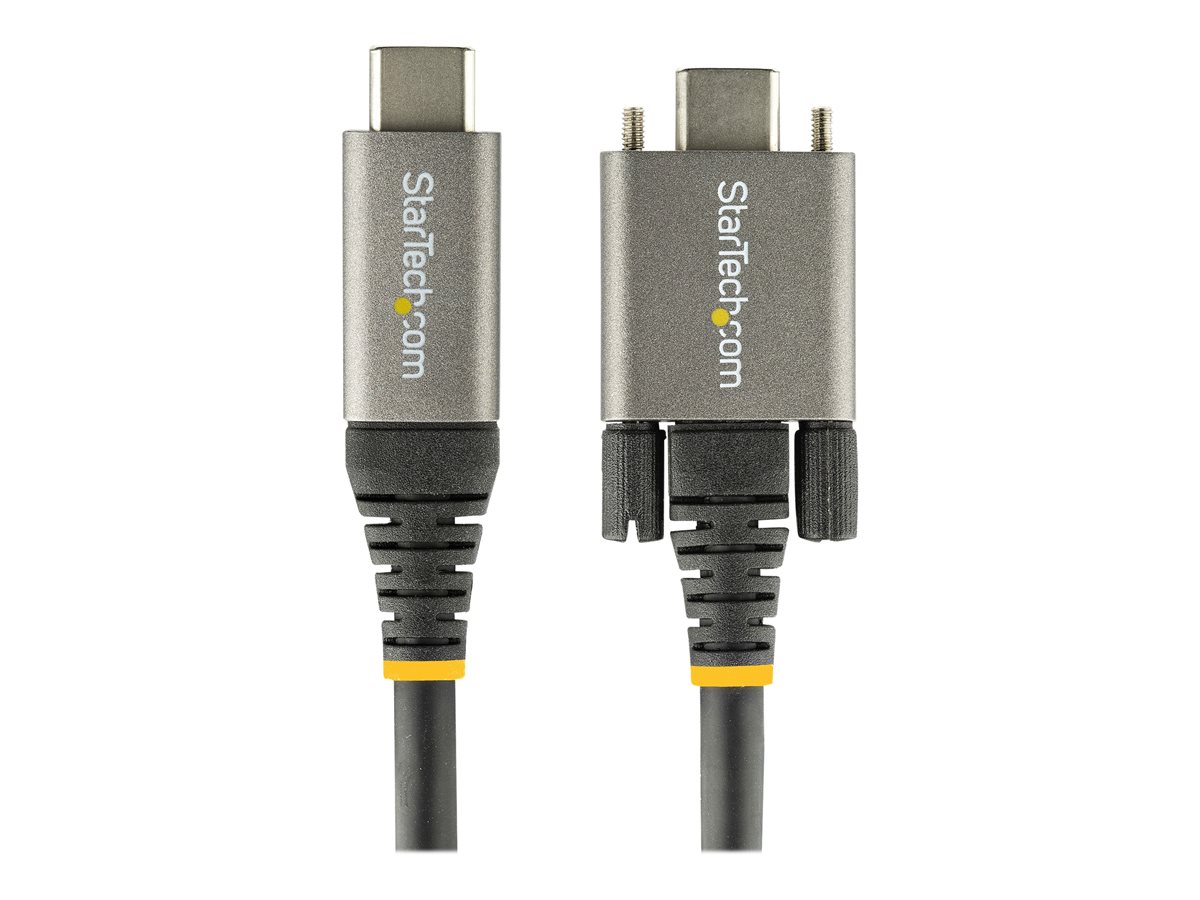 StarTech.com 3ft 1m Side Screw Locking USB C Cable 10Gbps, USB 3.1/3.2 Gen 2 Type-C Cable, 100W (5A) Power Delivery Charging, DP Alt Mode, Dual Screw Lock, USB-C to C Cord, Charge/Sync - Thunderbolt 3 Compatible - USB kabel typ C - USB-C do USB-C - 1 m – foto 2