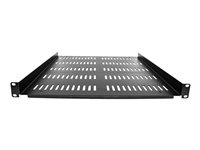 Startech 1U Vented Server Rack Cabinet Shelf, 20in Deep Fixed Cantilever Tray, Rackmount Shelf for 19" AV/Data/Network Equipm