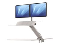FELLOWES STATION ASSIS-DEBOUT LOTUS BLAN