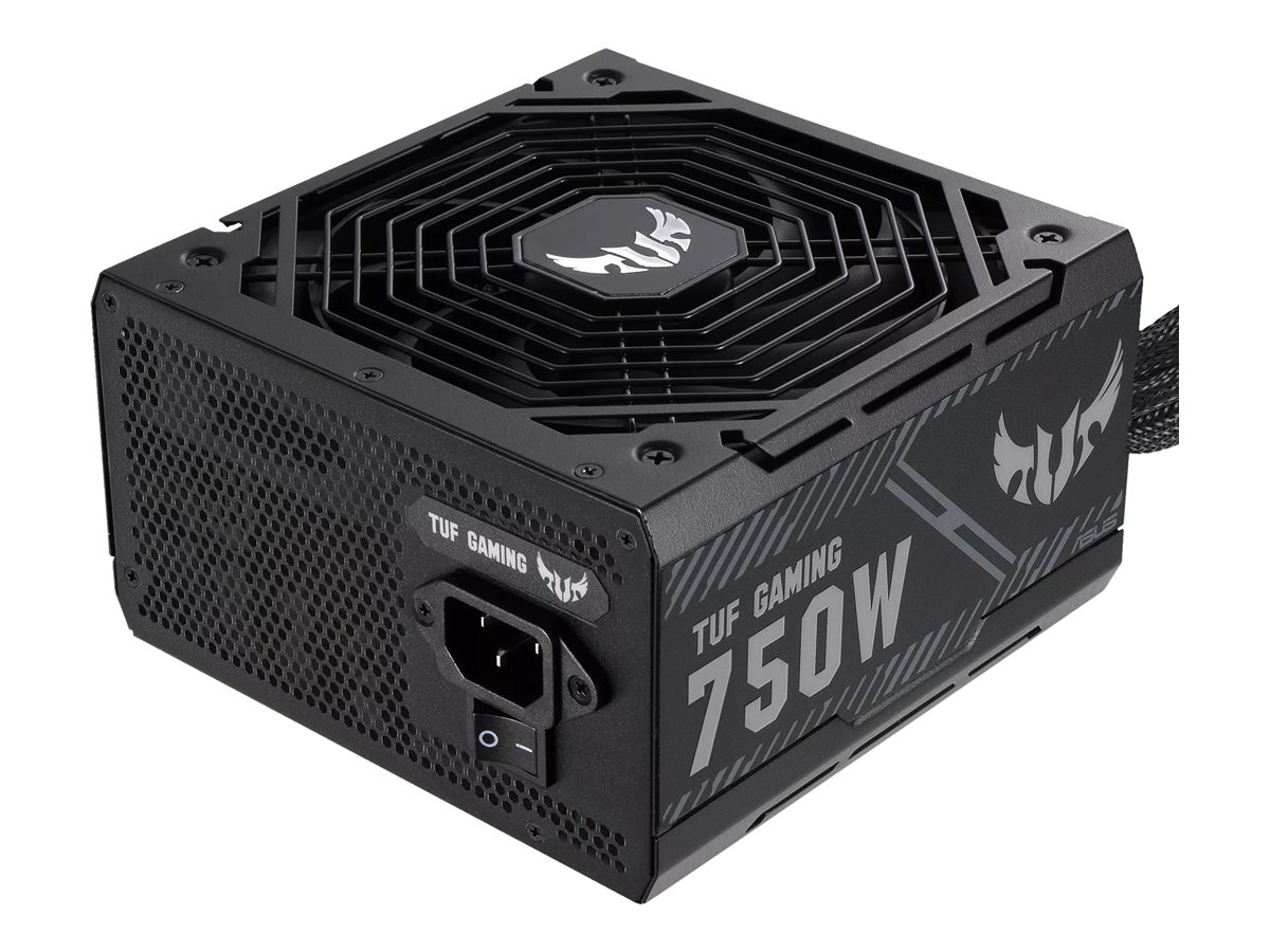 ASUS TUF Gaming power supply 750 Product shot Back 78850