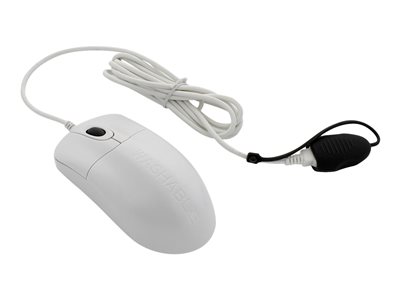 Seal Shield Silver Storm Waterproof Mouse optical 2 buttons wired USB white