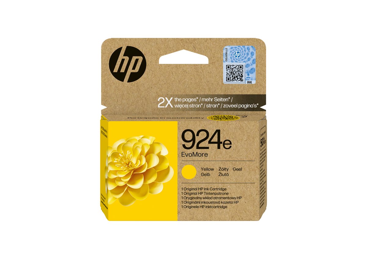 HP 924e EvoMore - žlutá - originální - inkoustová cartridge – foto 2