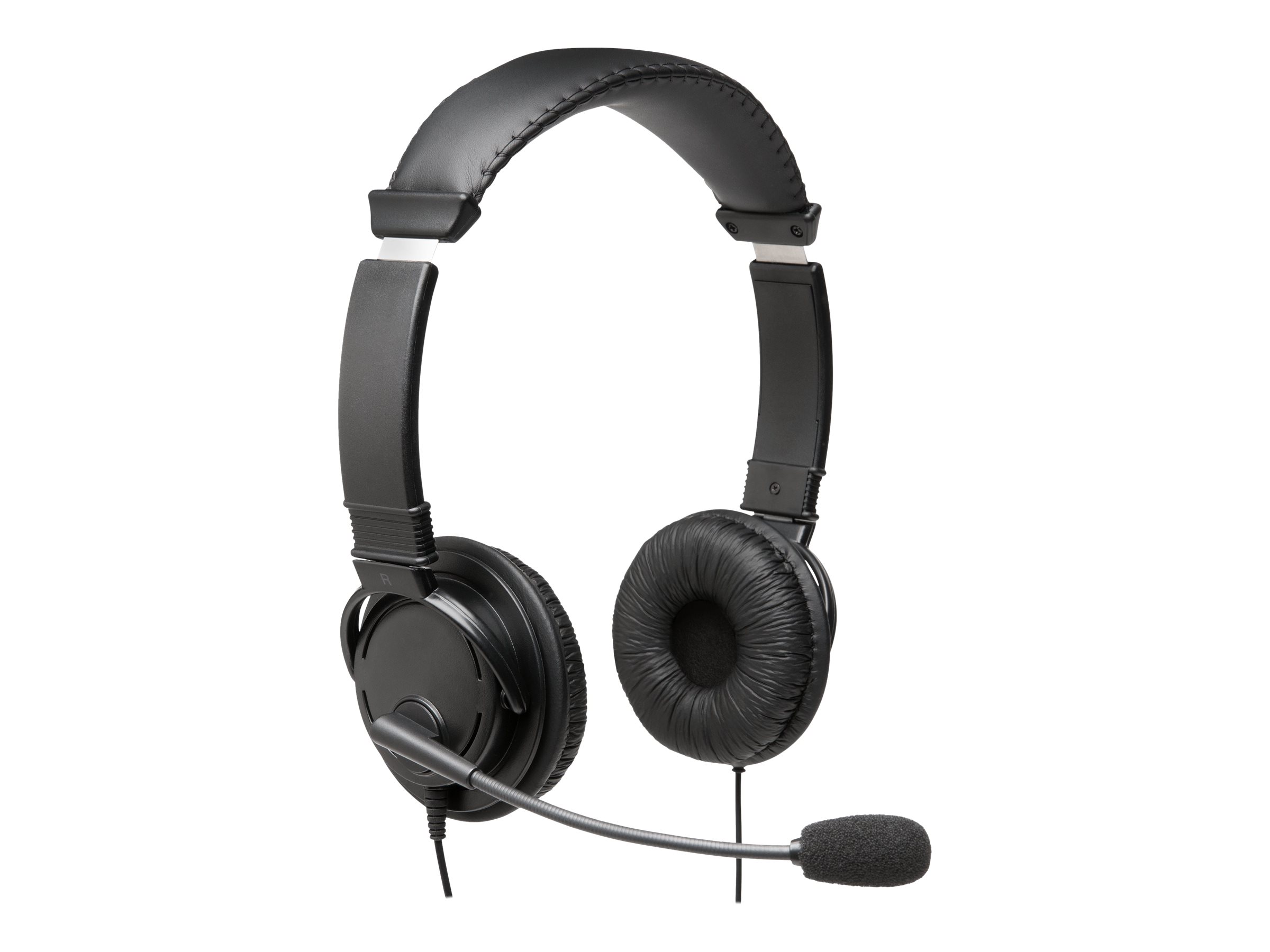 Kensington USB Hi-Fi Headphones with Mic Product shot Ports / controls 75750