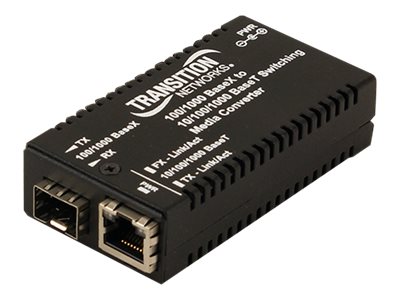 Transition Networks Stand-Alone Mini Gigabit Ethernet Media Converter