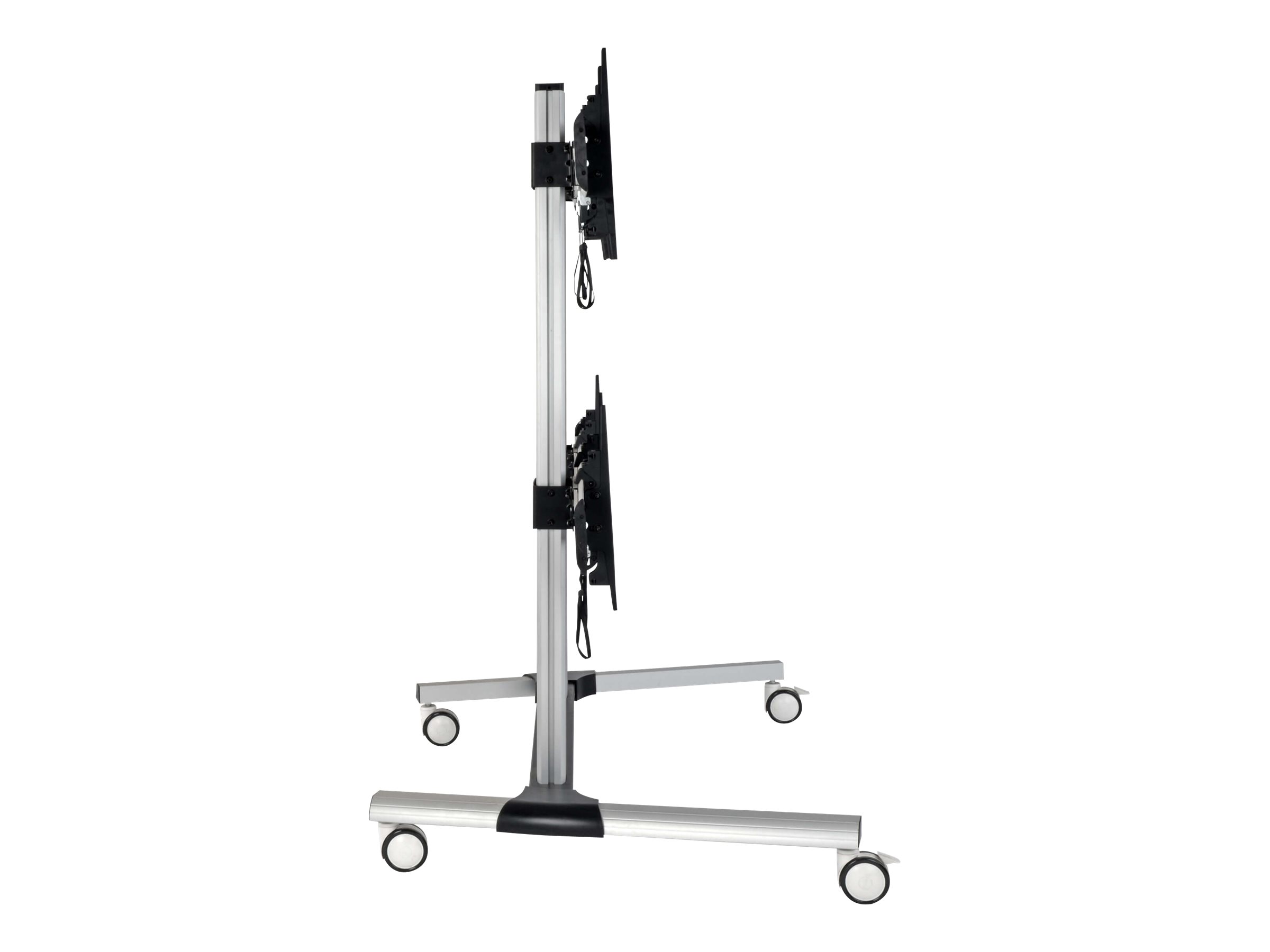 Tripp Lite Quad Screen Mobile TV Video Wall Cart Height-Adjustable 45 ...