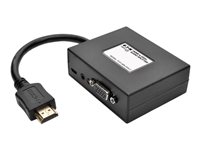 Tripp Lite 2-Port HDMI to VGA Splitter Audio/Video Adapter 1920x1440 1080p Video-/audiosplitter HDMI / VGA / audio