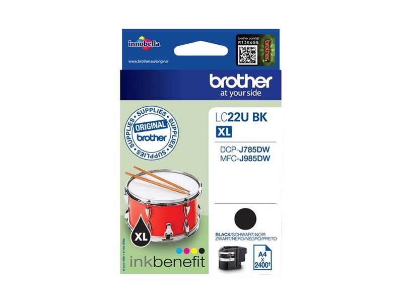 Brother Lc22ubk Xl Black Original Ink Cartridge
