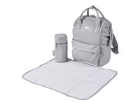 BabaBing Mani Backpack Diaper Bag Set - Grey Marl