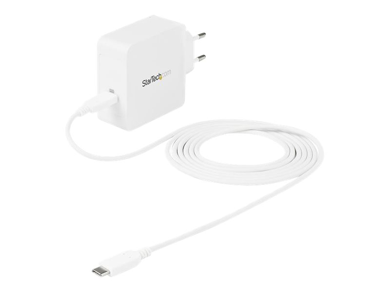 StarTech.com USB-C™ väggladdare med 1 port och 60 W strömförsörjning strömadapter - 24 pin USB-C - 60 Watt
