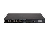 HPE FlexNetwork 5140 24G PoE+ 4SFP+ EI - switch - 28 ports - smart - rack-mountable