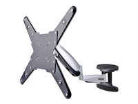 StarTech.com VESA TV Wall Mount, TV Mounting Bracket For 23'-55' Displays, Adjustable Full Motion TV Wall Mount Supports 66lb (30kg), Extendable/Tilting/Swivel Monitor Wall Mount - Low Profile/Slim Display Mount (FHA-TV-WALL-MOUNT) Monteringssæt Fladt pan