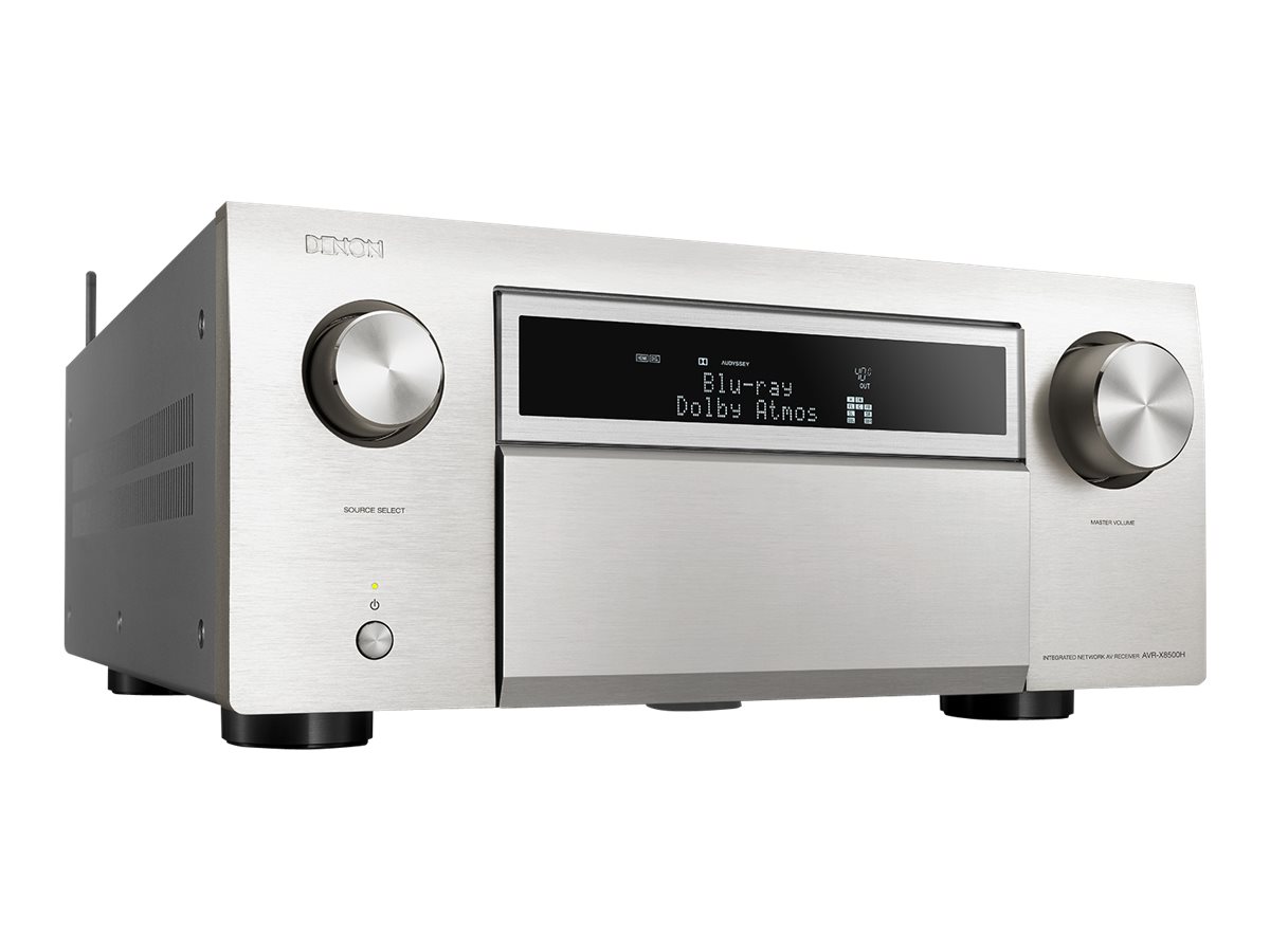 Denon IN-Command Series 13.2-Channel 4K HDR AV Network Receiver - Premium Silver - AVR-X8500H