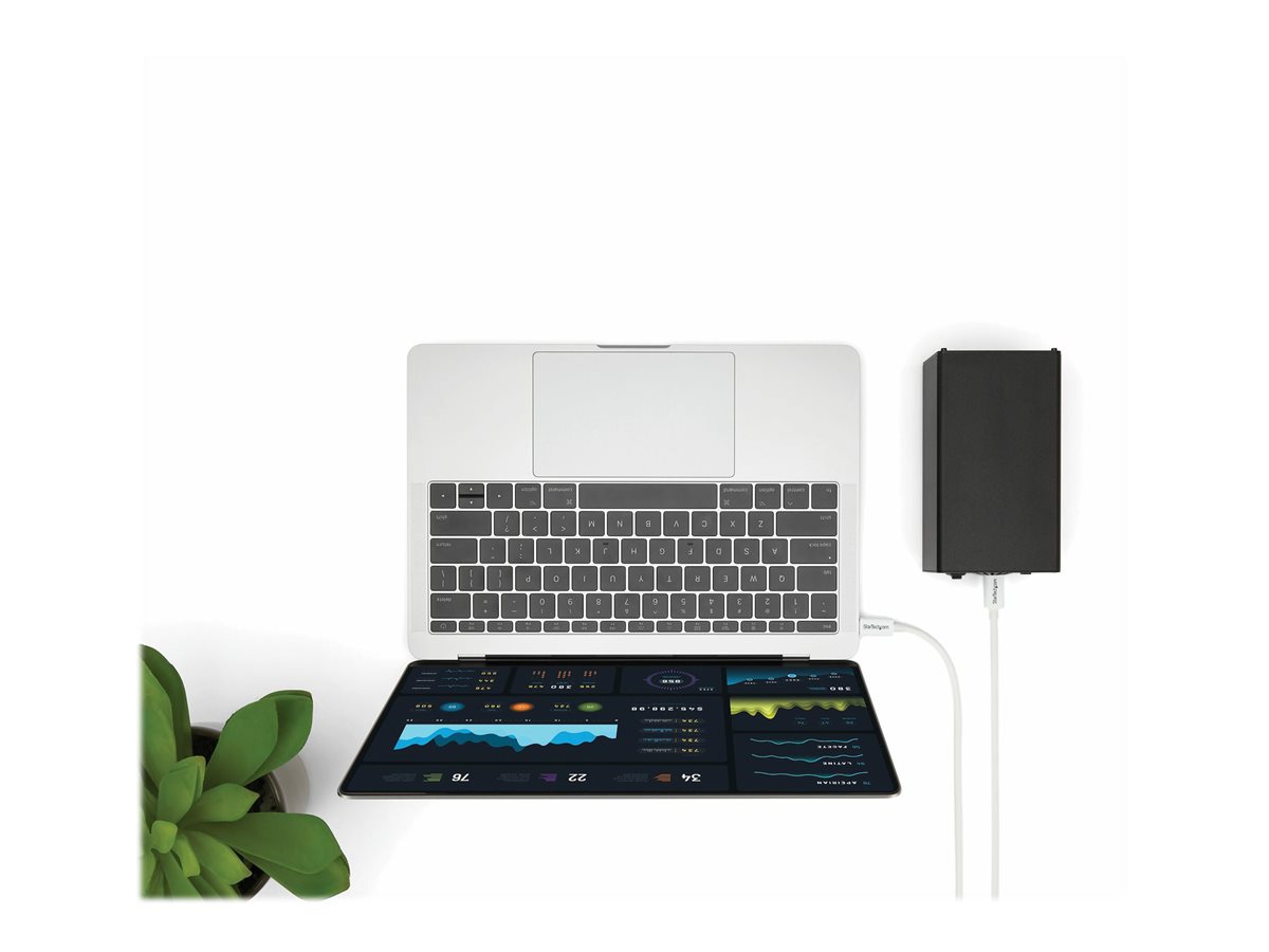 StarTech.com 6.6ft (2m) Thunderbolt 3 Cable, 20Gbps, 100W PD, 4K Video, Thunderbolt-Certified, Compatible w/ TB4/USB 3.2/DisplayPort - kabel Thunderbolt - USB-C do USB-C - 2 m – foto 10