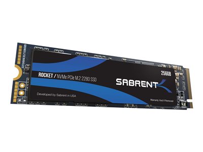Sabrent ROCKET SSD 256 GB internal M.2 NGFF 2280 PCIe 3.1 x4 (NVMe)