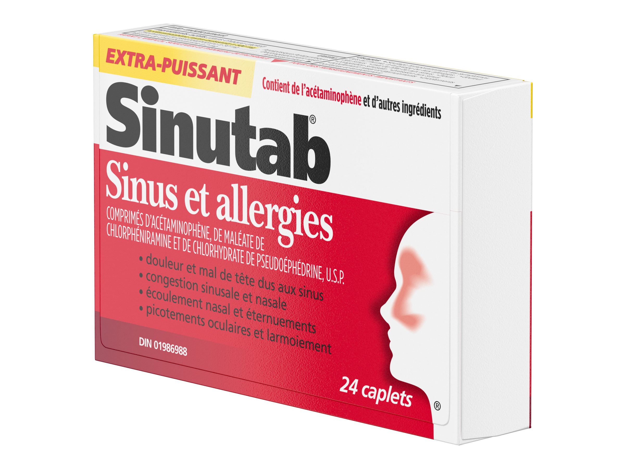 Sinutab Sinus & Allergy Extra Strength Caplets - 24's