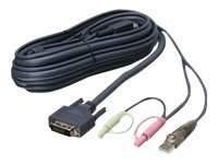 IOGEAR G2L7D03UDTAA - video / USB / audio cable - TAA Compliant - 3 m