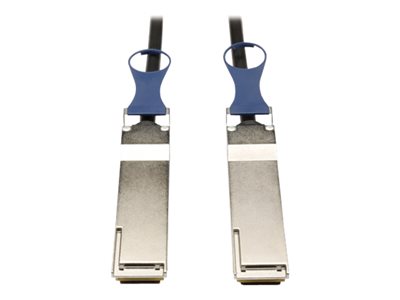 Eaton Tripp Lite Series QSFP+ to QSFP+ 40Gb Passive DAC Copper Infiniband Cable, QSFP-H40G-CU2M Compatible, Black, 2M (6.56 ft.)