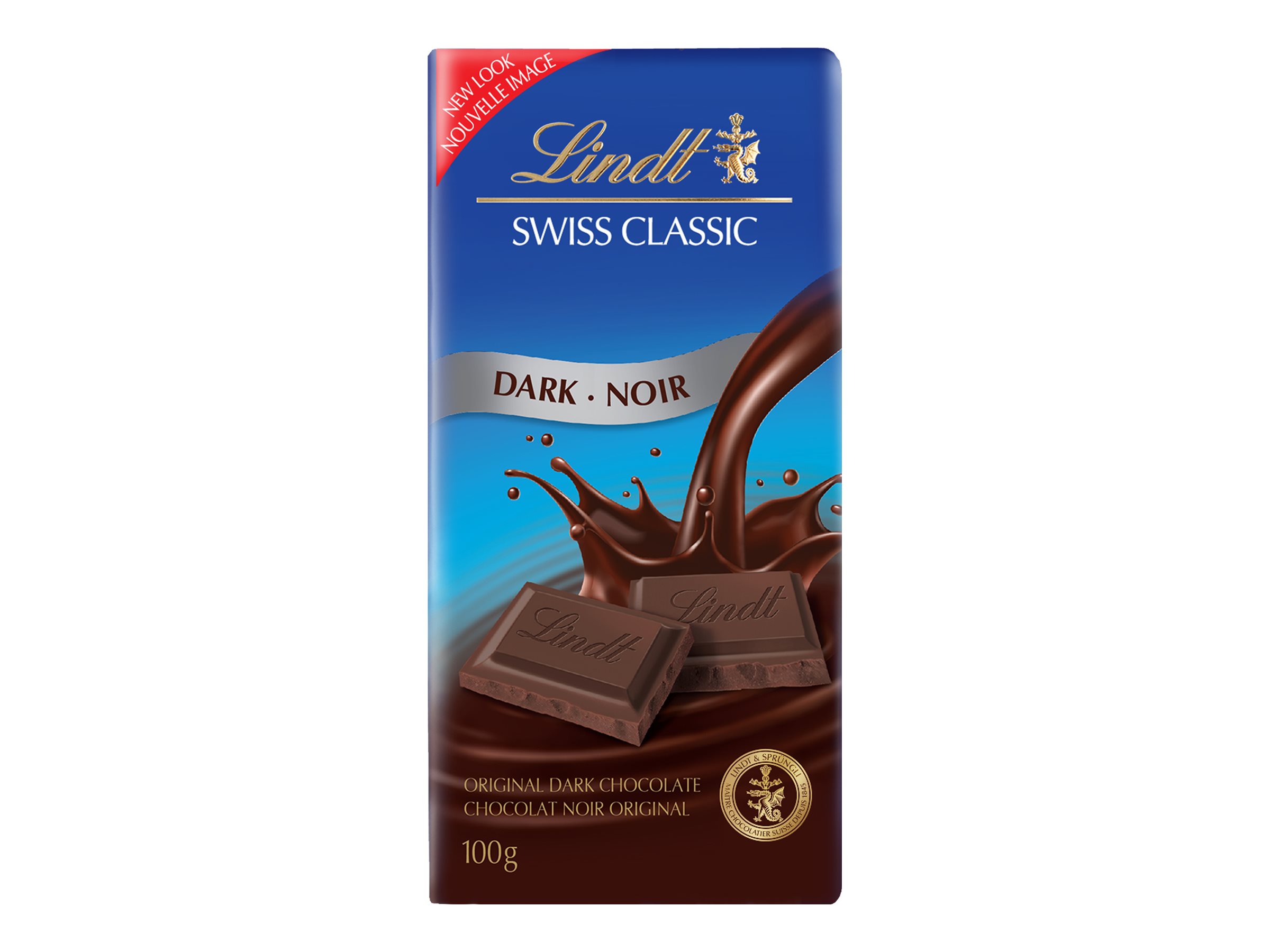 Lindt Swiss Classic Dark Chocolate Bar - 100g