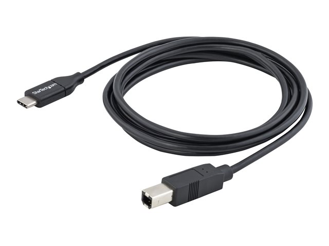 StarTech.com 2m 6ft USB C to USB B Cable - USB 2.0 - USB Type C Printer Cable M/M - USB 2.0 Type-C to Type-B Cable (USB2CB2M)