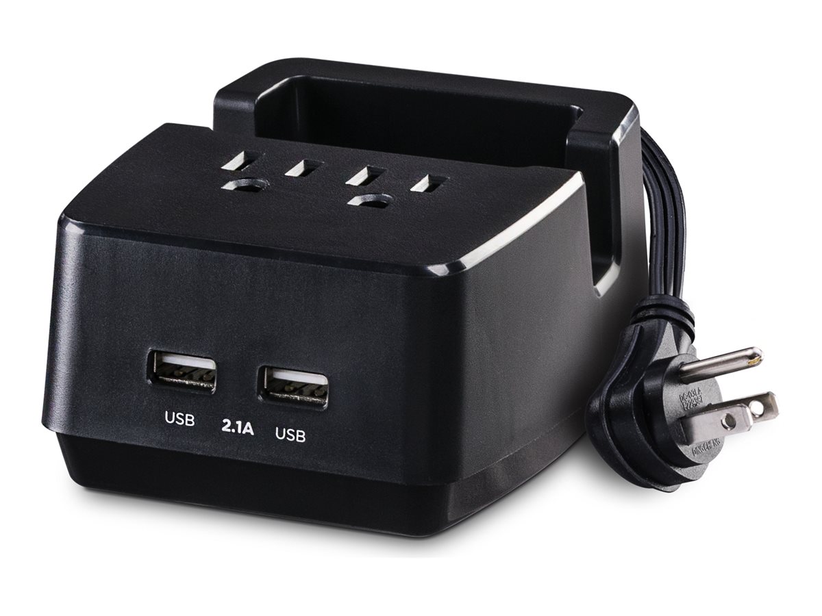 DUAL POWER STATION 2-2.1A USBPORTS 2 OUTLETS NEMA 5-15R 5FT CORD