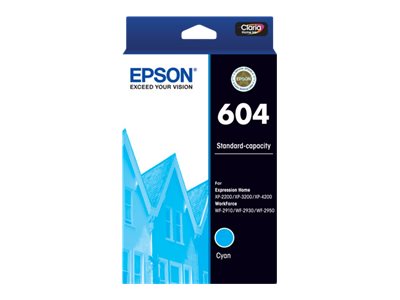 Epson 604 cyan original ink Package view Front 80400