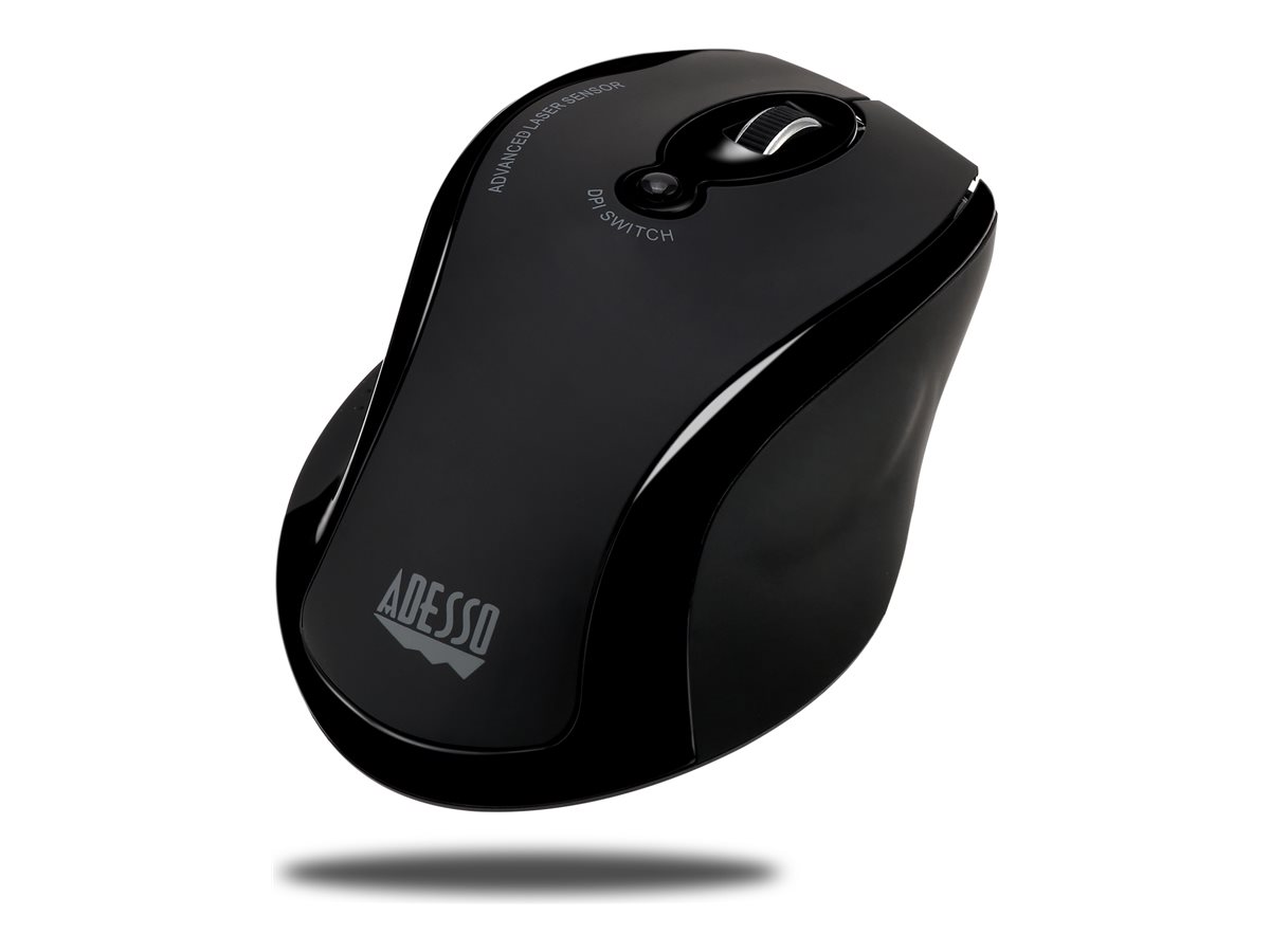 ADESSO 2.4GHZ WIRELESS ERGONOMIC LASER SCROLL MOUSE