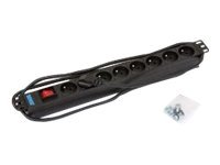 Triton 19'' rozvodný panel 1U 8xCZ vypínač