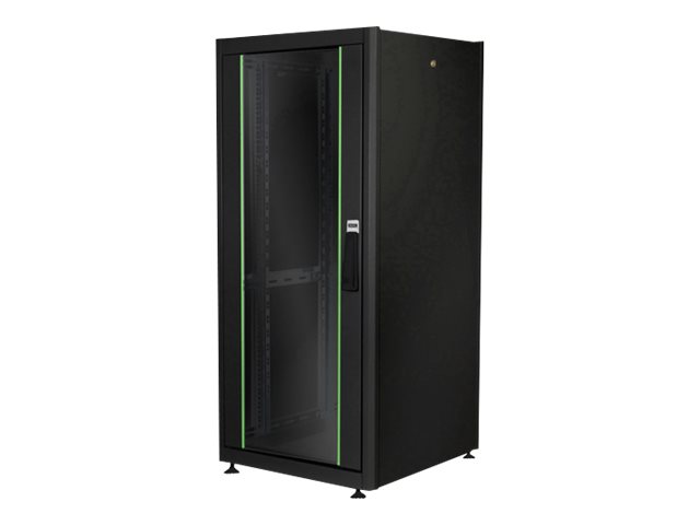 DIGITUS 26U network rack Dynamic Basic 1330x600x600mm color black RAL 9005 with Glass Front door