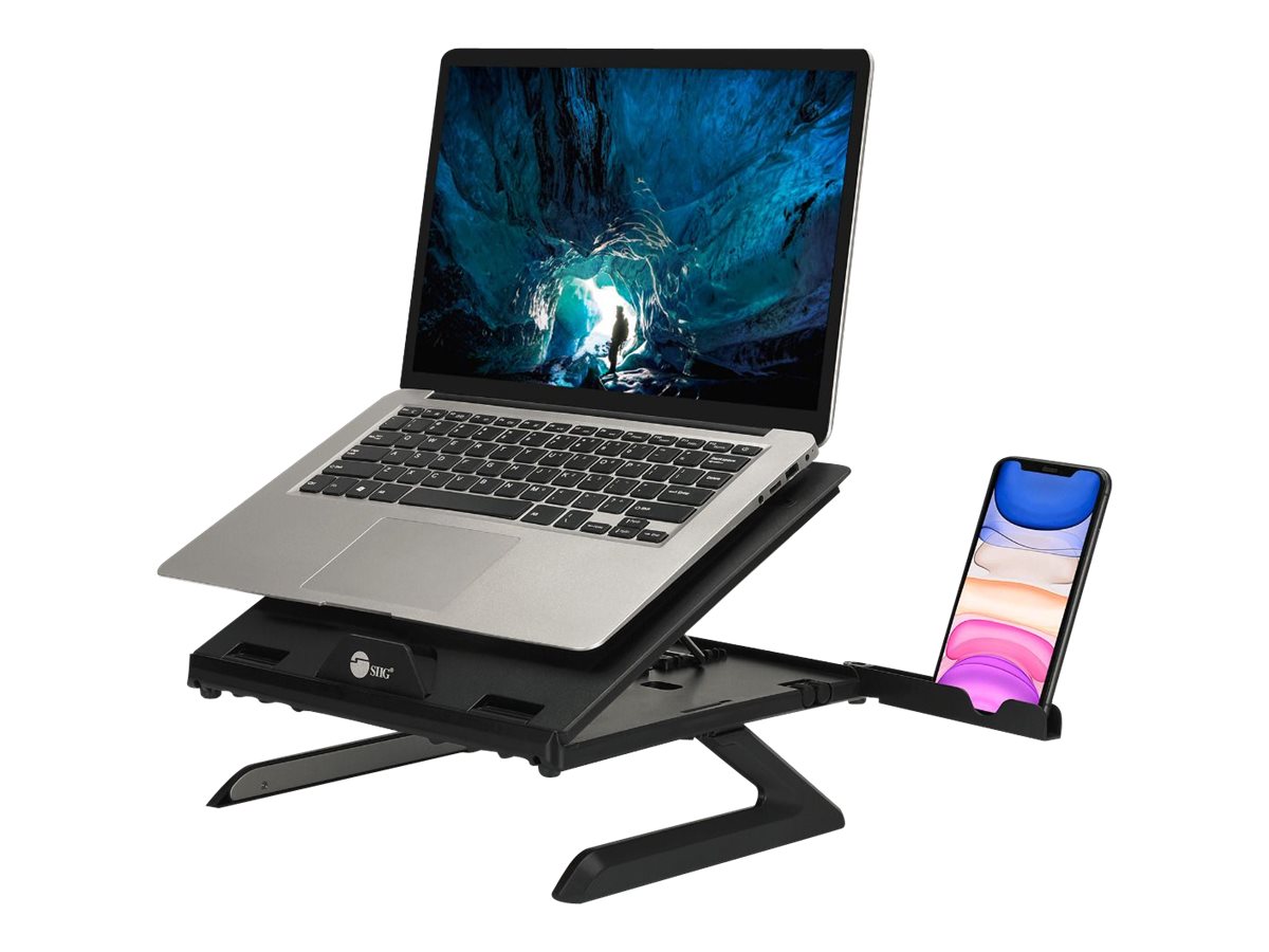 SIIG Adjustable Riser Stand Holder for Laptop & Smart Phone
