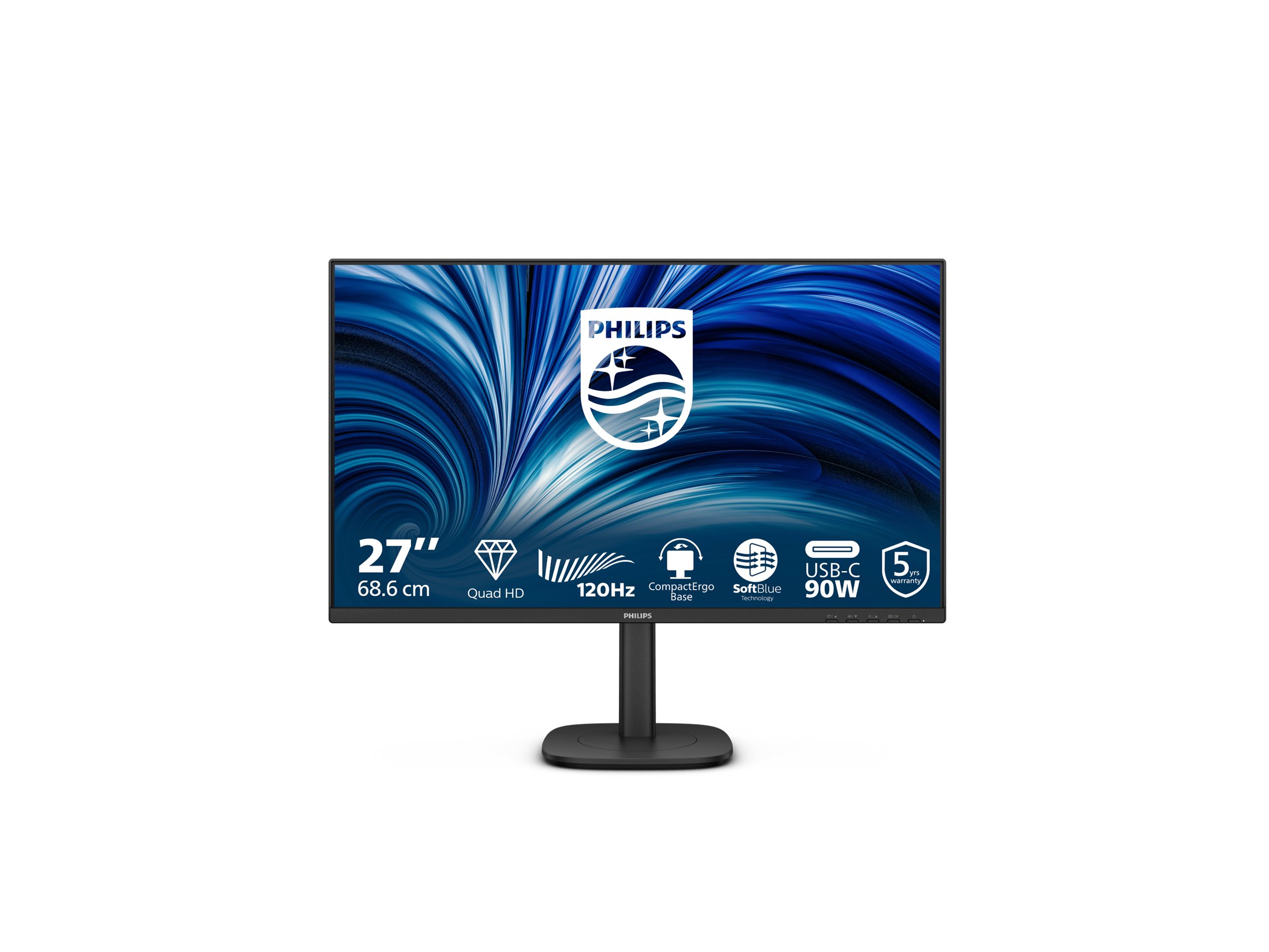 An image of Philips 27B2U3601 - 3000 Series - LED monitor - QHD - 27"