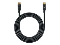Manhattan DisplayPort 1.4 Cable, 8K@60hz, 2m, PVC Cable, Male to Male, With Latches, Fully Shielded, Black, Lifetime Warranty, Polybag - DisplayPort cable - DisplayPort to DisplayPort - 2 m