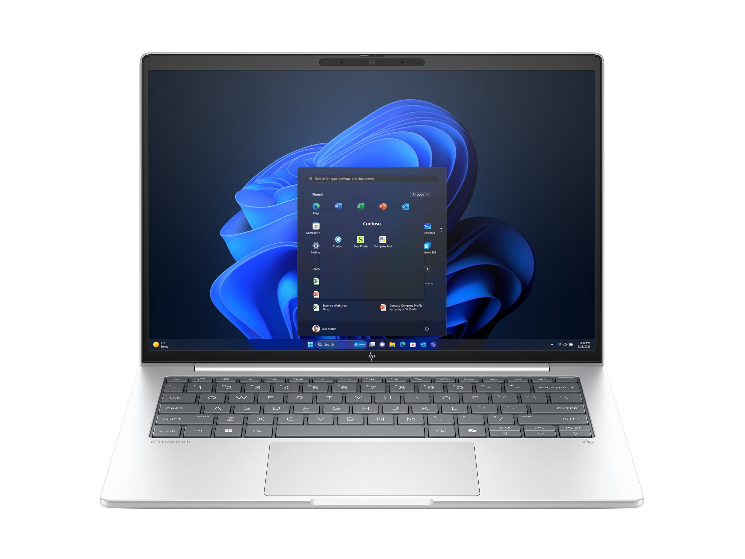 HP EliteBook 8 G1i Notebook AI AI PC 14 Intel Core Ultra 5 225U 16 GB RAM 1 TB Product shot Front 79952