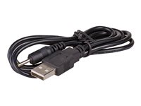 Akyga 4 pin USB Type A (male) - DC strømstikforbindelse 2,5 mm (ID: 0,7 mm) Stik Sort 80cm Strømkabel