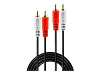 C ble audio Premium 2x RCA m le vers 2x RCA m le, 5m