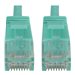 Eaton Tripp Lite Series Cat6a 10G Snagless Molded Slim UTP Ethernet Cable (RJ45 M/M), PoE, Aqua, 7 ft. (2.1 m)