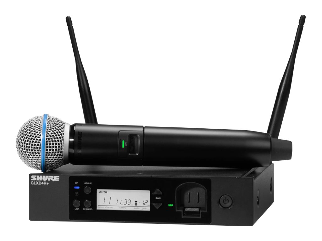 Shure GLX-D+ Dual Band Digital Wireless GLXD24R+/B58-Z3 Hand Held